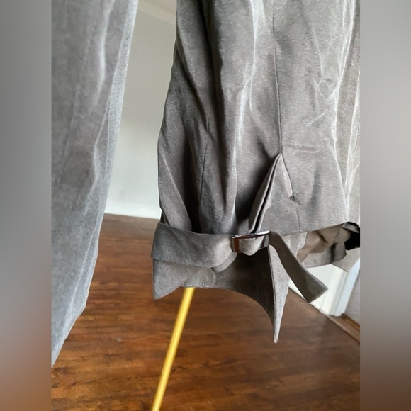 ASTR Gray Grey Suede Moto Jacket Edgy Casual Streetwear Downtown Valentines Day - Picture 6 of 12